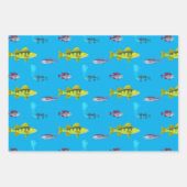 Big Fish, Little Fish Wrapping Paper Geschenkpapier Set (Vorderseite)