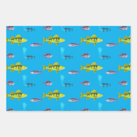 Big Fish, Little Fish Wrapping Paper Geschenkpapier Set (Vorderseite)
