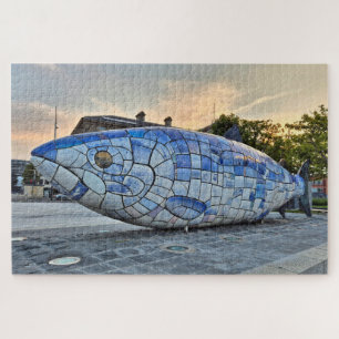Big Fish sculpture, Belfast, Nordirland Puzzle
