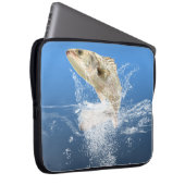 Big Fish Splashing Blue Water Laptopschutzhülle (Vorne Rechts)