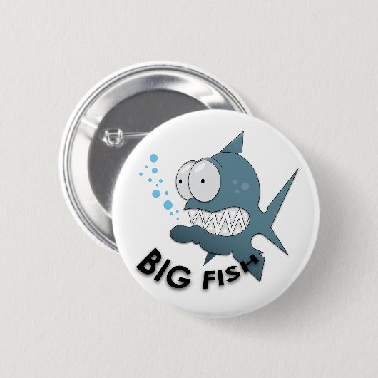 Big Fish - Standard, 2¼ Zoll Round Button  (Vorne & Hinten)