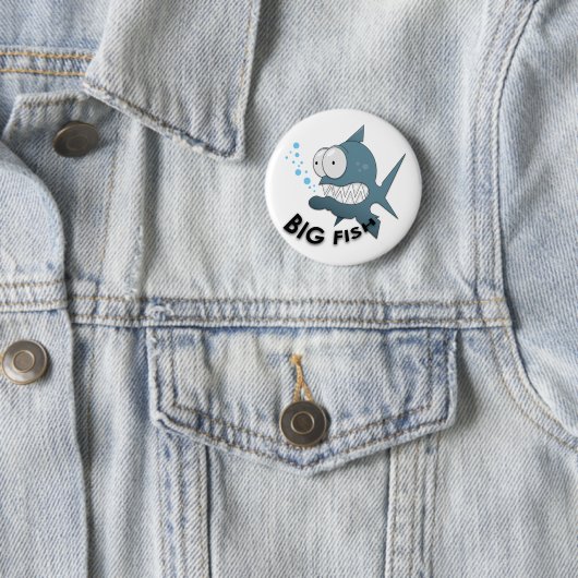 Big Fish - Standard, 2¼ Zoll Round Button  (Beispiel)