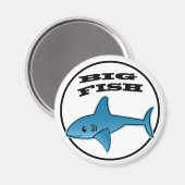 Big Fish - Standard, 2¼ Zoll Rundmagnet Magnet (Vorderseite/Rückseite)