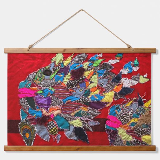 Big Fish Wandteppich Mit Holzrahmen (Vorne)