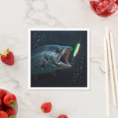 Big Fish with Neon Lure Serviette (Beispiel)