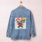 Big Five Celebration: Elephant mit Ballons Toddl Jeansjacke (Hangar)