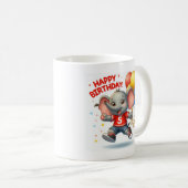Big Five Celebration: Elephant mit Ballons Toddl Kaffeetasse (VorderseiteRechts)