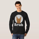 Big Floppa Caracal Cat Meme Bruh T-Shirt (Vorne ganz)