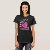 Big Floppa Caracal Cat Meme Girl Liebe Big Fla T-Shirt (Vorne ganz)