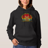 Big Floppa Caracal Cat Meme Retro Girl Who Loves B Hoodie (Vorderseite)