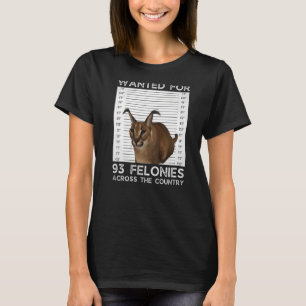 Big Floppa Gewollt Caracal Cat Meme T-Shirt