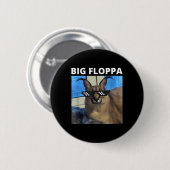 Big Floppa Meme Cat Button (Vorne & Hinten)