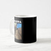 Big Floppa Meme Cat Kaffeetasse (Vorderseite Links)