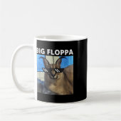 Big Floppa Meme Cat Kaffeetasse (Links)
