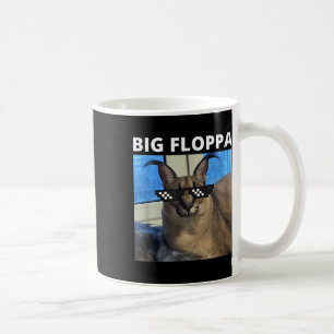 Big Floppa Meme Cat Kaffeetasse