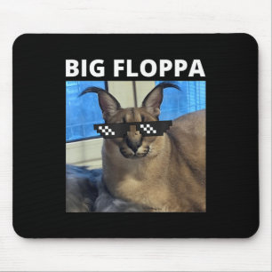 Big Floppa Meme Cat Mousepad