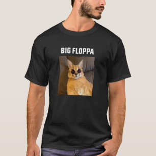 Big Floppa Meme Cat T-Shirt