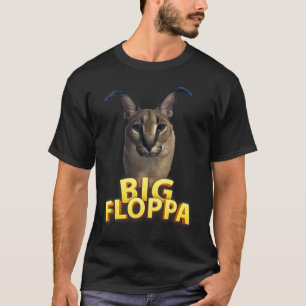 Big Floppa Meme Cat T-Shirt