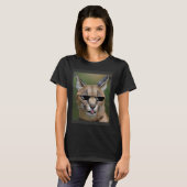 Big Floppa Meme Cute AKA Gregory  ears T-Shirt (Vorne ganz)