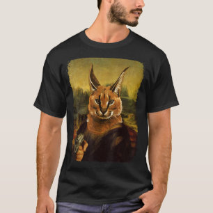 Big Floppa Meme Karakal Retro Vintage Katze mit S T-Shirt