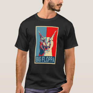 Big Floppa Meme Niedlich Caracal Cat sein Retro-Vi T-Shirt