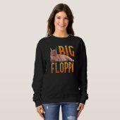Big Floppa Meme Niedlich Caracal Cat Sweatshirt (Vorne ganz)
