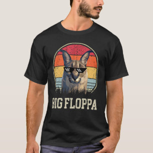 Big Floppa Meme Süße Caracal-Katze Retro-Vintage-S T-Shirt