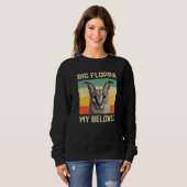 Big Floppa My Beloved Meme Cute Caracal Cat retro  Sweatshirt (Vorne ganz)