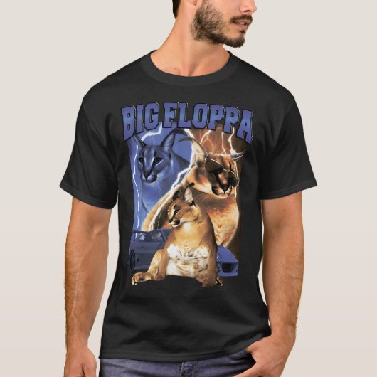 Big Floppa Vintag Rap T-Shirt (Vorderseite)