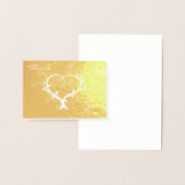 Big Floral Heart Folienkarte (Anzeige)