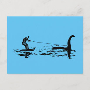 Big Foot and Nessie Postkarte