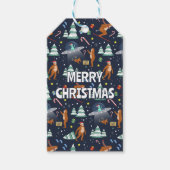 Big Foot, Außerirdischen & Reindeer SciFi Weihnach Geschenkanhänger (Vorderseite)