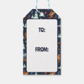 Big Foot, Außerirdischen & Reindeer SciFi Weihnach Geschenkanhänger (Rückseite)