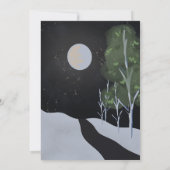 Big Foot Big One erster Geburtstag Einladung (Rückseite)