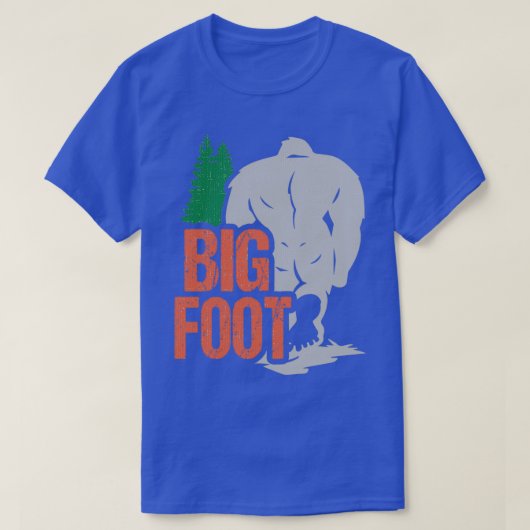 Big Foot Bigfoot Sasquatch Yeti T-Shirt (Design vorne)