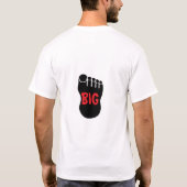 Big Foot Black und Red Graphics T-Shirt (Rückseite)