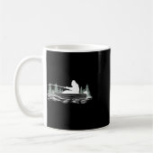 Big Foot Fishing Fishing Lover Fisherman Ret Kaffeetasse (Links)