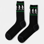 Big Foot geht cool Sasquatch-Gläubiger Socken (Linkes Detail)