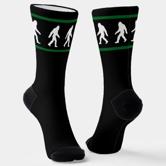Big Foot geht cool Sasquatch-Gläubiger Socken (Gewinkelt)