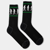 Big Foot geht cool Sasquatch-Gläubiger Socken (Rechts)