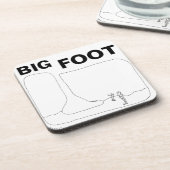 BIG FOOT - GETRÄNKEUNTERSETZER (Linke Seite)