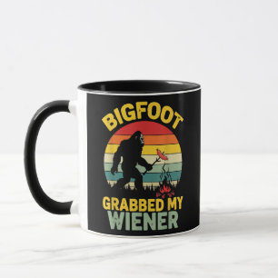 Big Foot hat mein Würstchen Lustiger Sasquatch Tasse