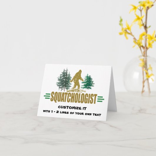 Big Foot Karte (Gelbe Blume)