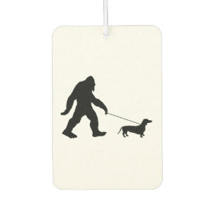 Big Foot läuft seinen Hund Autolufterfrischer