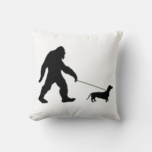 Big Foot läuft seinen Hund Kissen