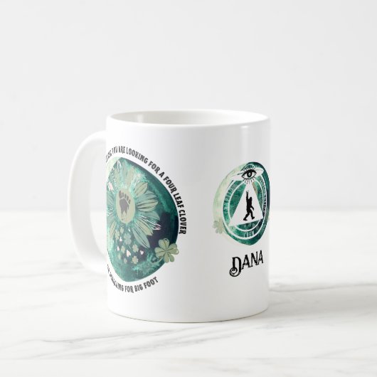 Big Foot Lucky St. Patrick's Day Kaffeetasse (Vorderseite Links)