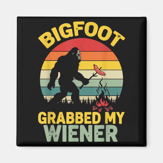 Big Foot packte meine Dackel an Sasquatsch für Män Magnet (Vorne)
