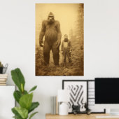 Big Foot, Sasquatch, Poster, Cryptid Poster (Heimbüro)
