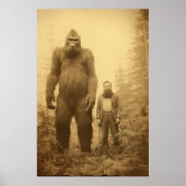Big Foot, Sasquatch, Poster, Cryptid Poster (Vorne)