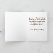 Big Foot/ Sasquatsh Dankeschön Karte (Innenseite)